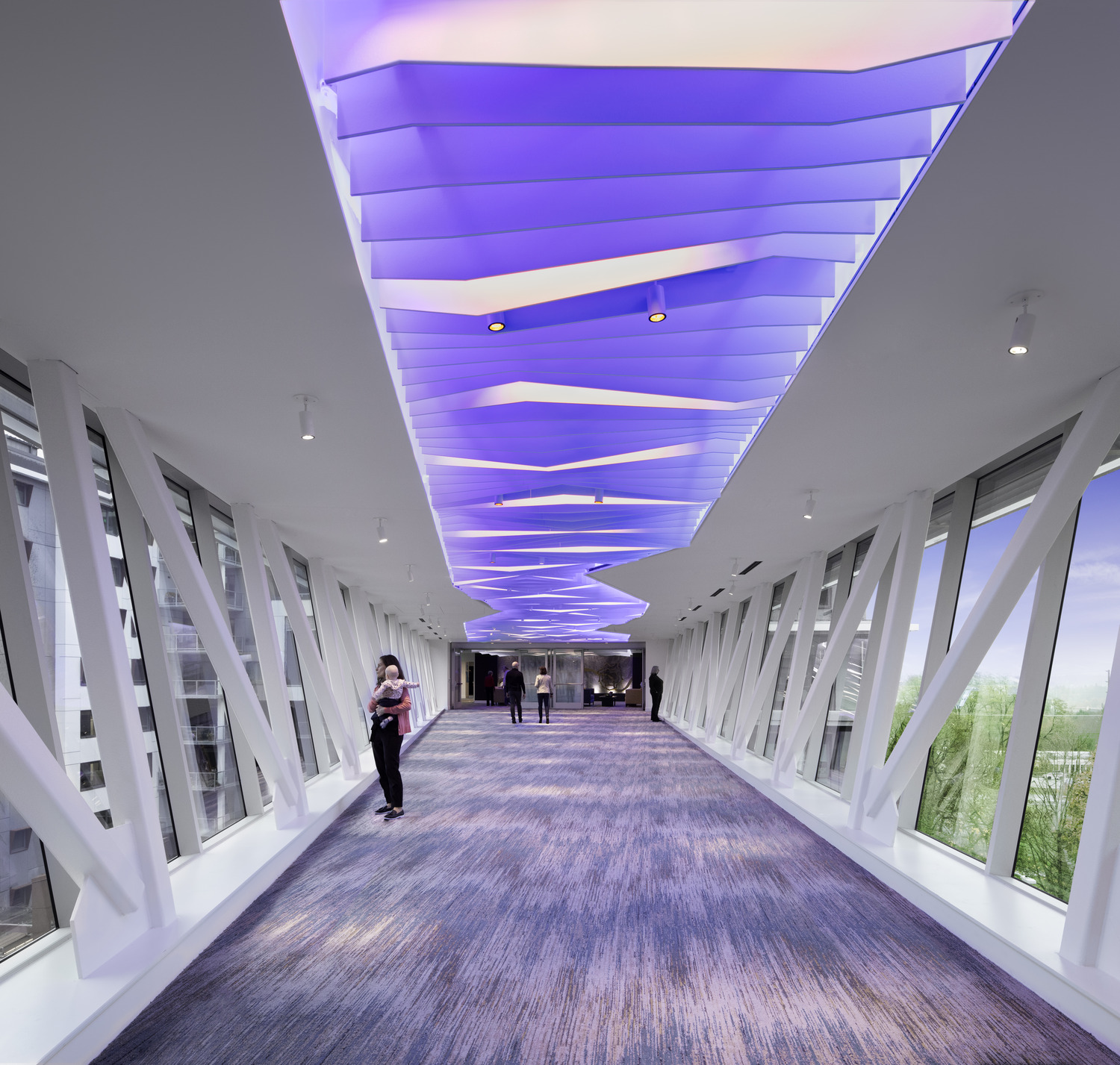 Terwilliger Plaza interior shot for LUMA Lighting Design